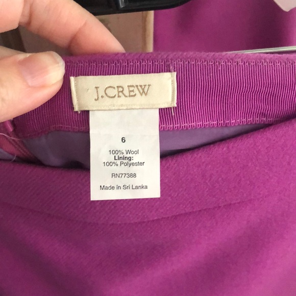 jcrew wool skirt!  EUC! Pretty color!! - Picture 5 of 5